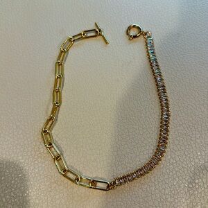 Necklace / Bracelet gold crystal